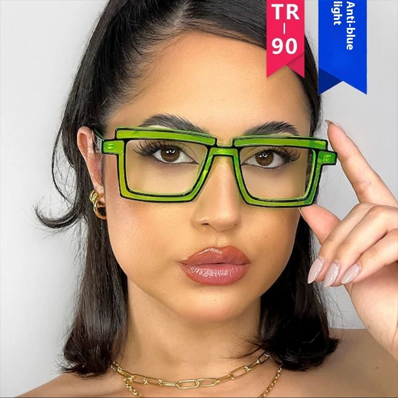Square Anti-Blue Ray TR90 Glasses Be Up For Life