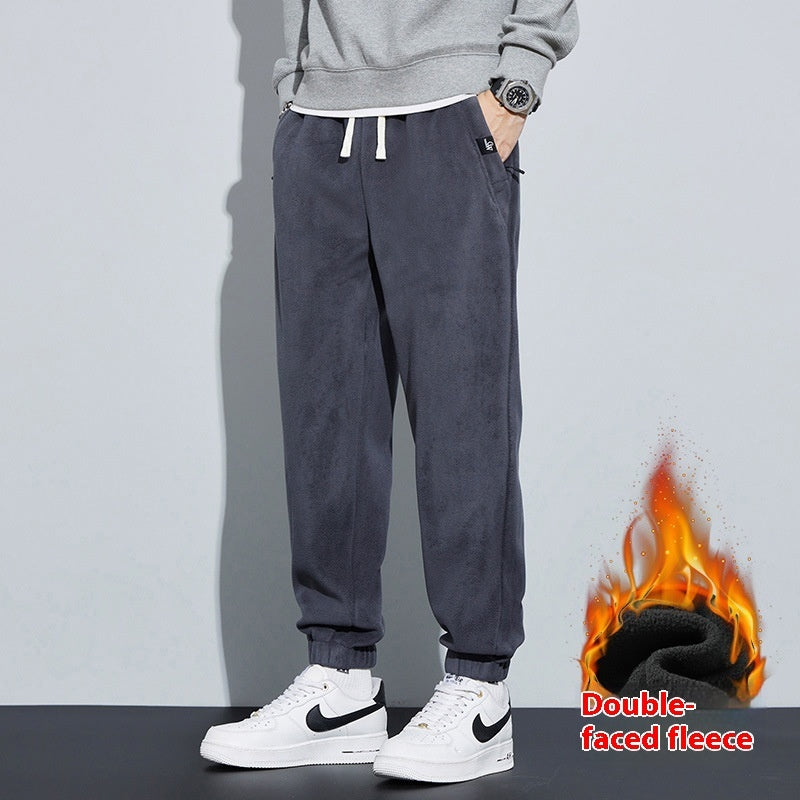 Bamboo Fiber Thickened Double-sided Pants Be Up For Life