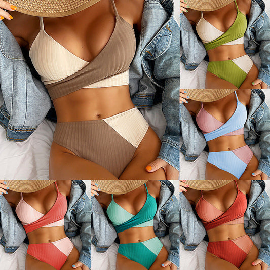Bikini Patchwork Swimwear BEUPFORLIFE.com