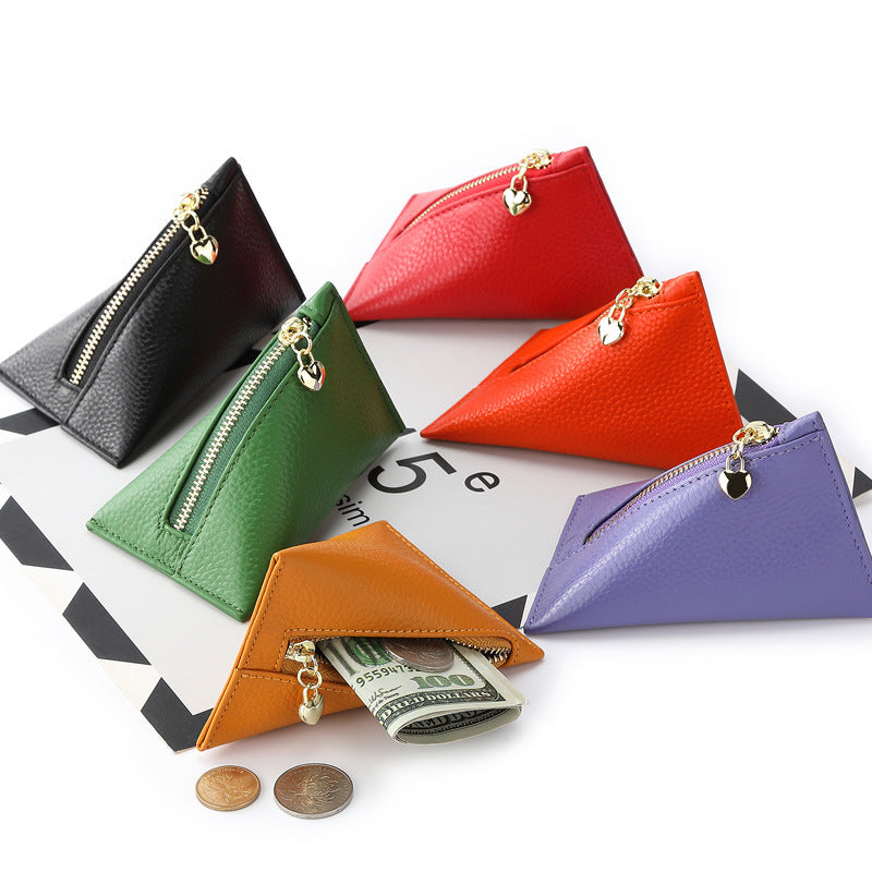 Cowhide Mini Coin Purse BEUPFORLIFE.com
