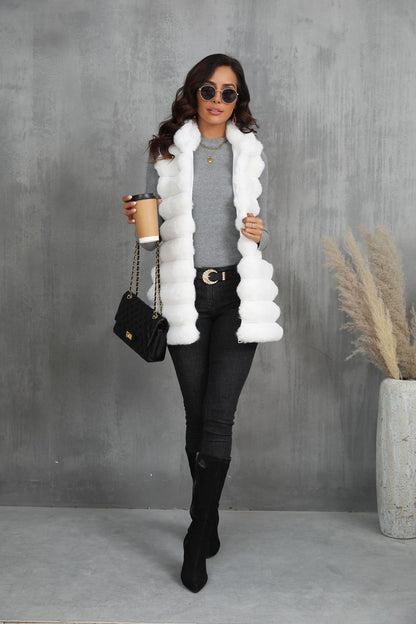Mid-length Autumn & Winter New Faux Fur Vest
