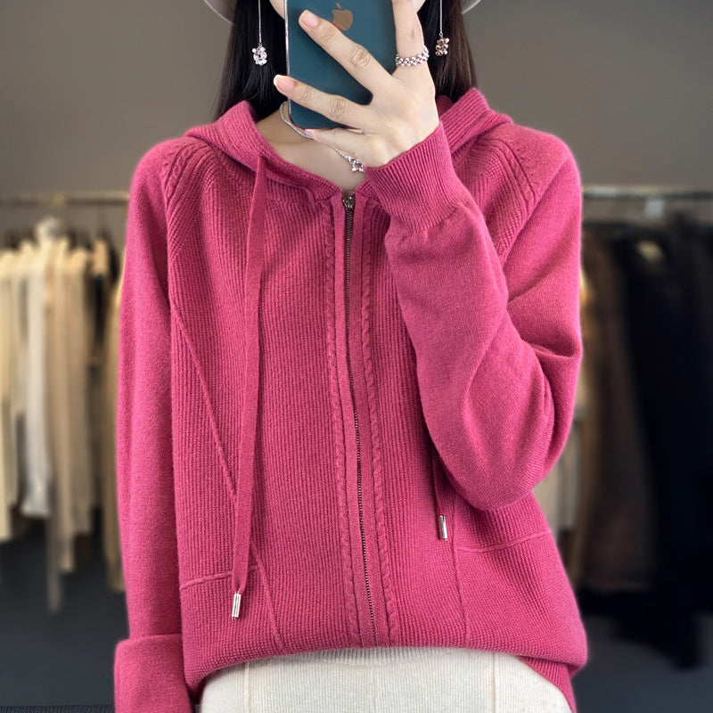Hoodie Knitted Coat Be Up For Life