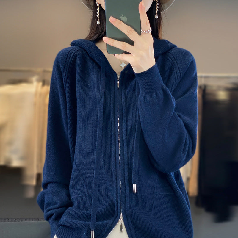 Hoodie Knitted Coat Be Up For Life