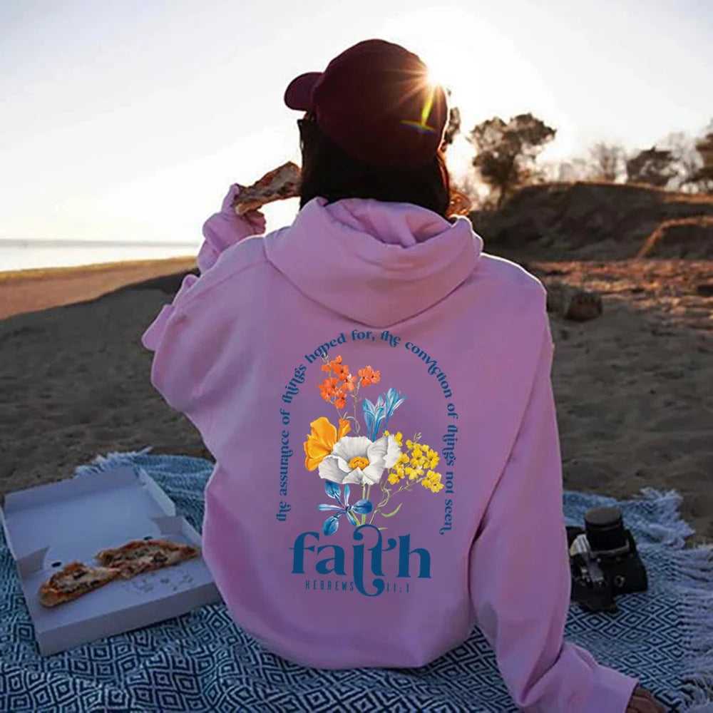Faith Hebrews 11:1 Hoodie for Ladies - Be Up For Life