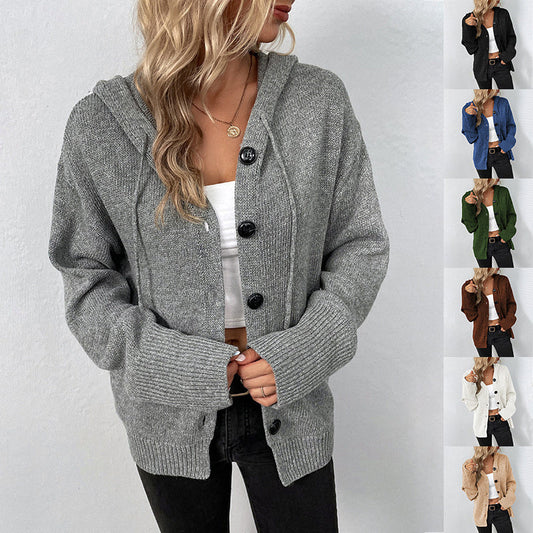 Single-breasted Hooded Sweater BEUPFORLIFE.com