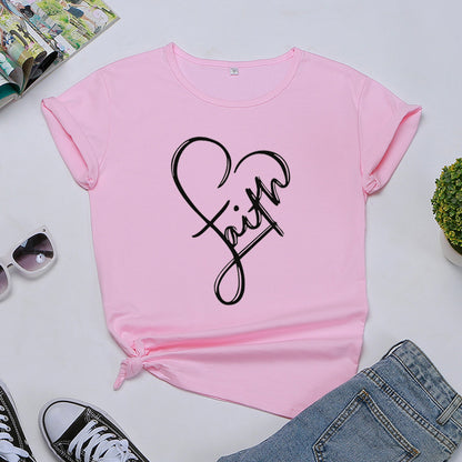 Faith Monogrammed T-shirt BEUPFORLIFE.com