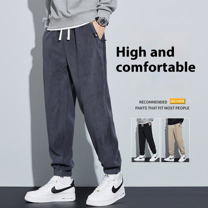 Bamboo Fiber Thickened Double-sided Pants Be Up For Life