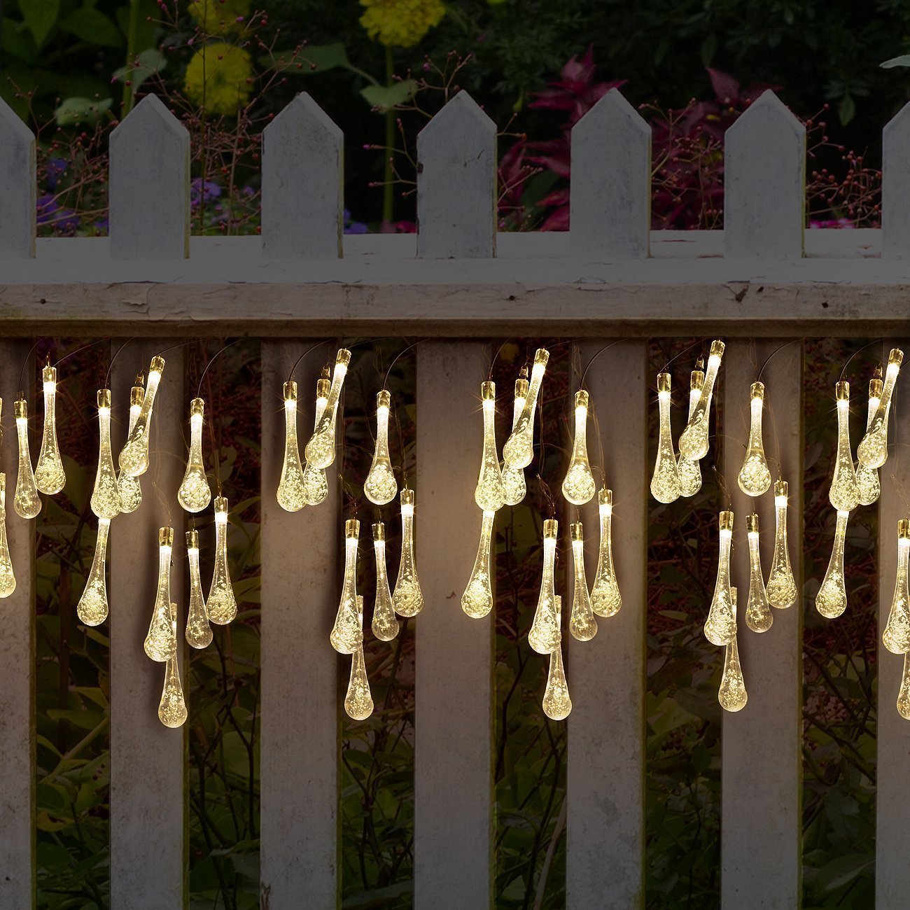 LED Outdoor Solar Water Drops Be Up For Life