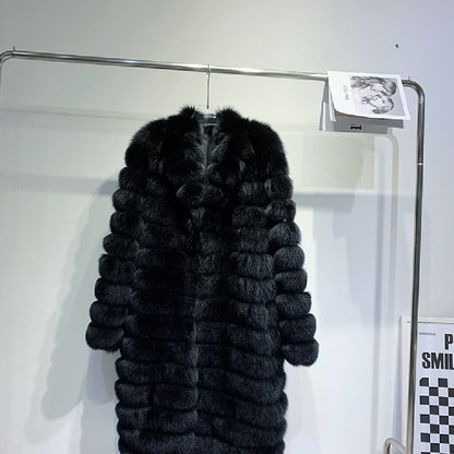 Real Fox Fur Long Coat Be Up For Life