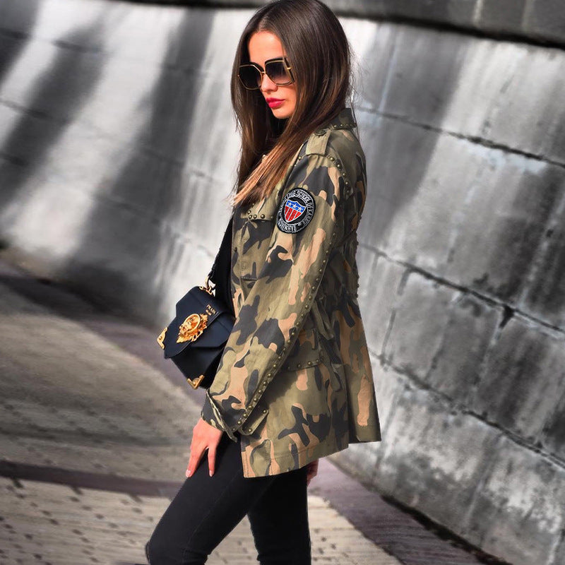 Ladies Camouflage Casual Jacket beupforlife