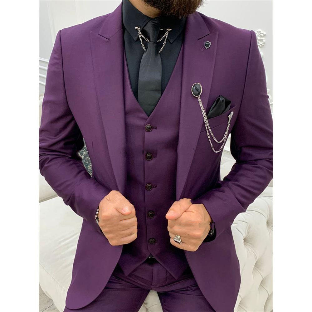 Men's Three-piece Suit Slim Fit Be Up For Life