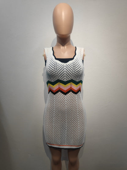 Rainbow Knitted Dress BEUPFORLIFE.com