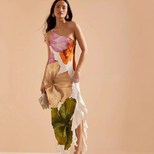 One-shoulder Elegant Skirt BEUPFORLIFE.com