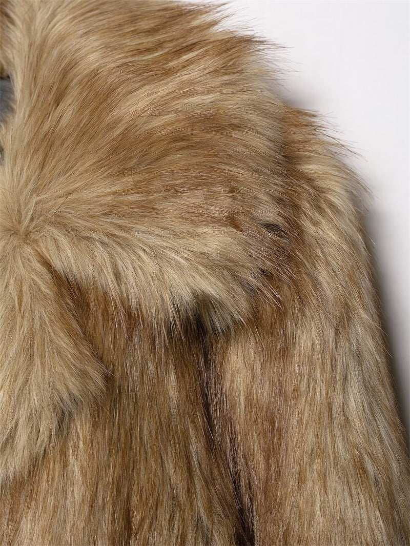 Artificial Fur Effect Short Coat Be Up For Life