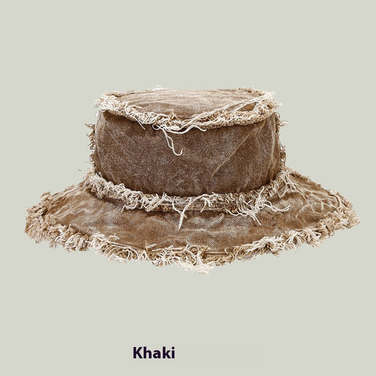 Washed Old Burr Double-sided Wear Bucket Hat BEUPFORLIFE.com