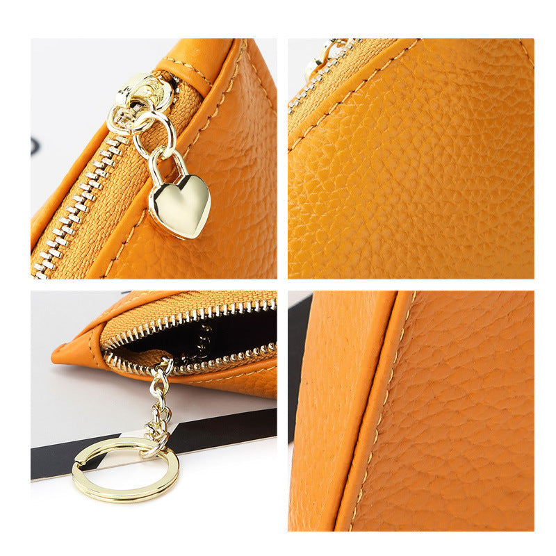 Cowhide Mini Coin Purse BEUPFORLIFE.com