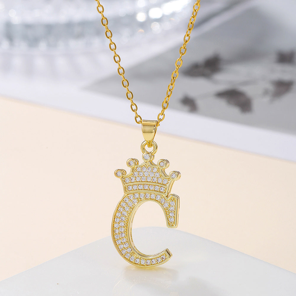 Uppercase Letter Necklace BEUPFORLIFE.com
