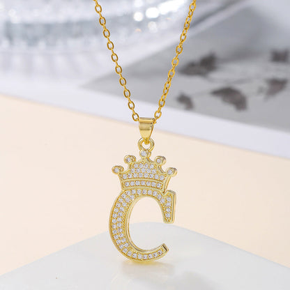 Uppercase Letter Necklace BEUPFORLIFE.com