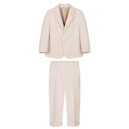 Boy's Suit Dress British Solid Color