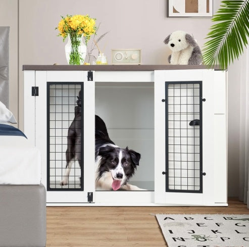 Furniture Style Wooden Dog Cage BEUPFORLIFE.com