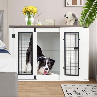 Furniture Style Wooden Dog Cage BEUPFORLIFE.com