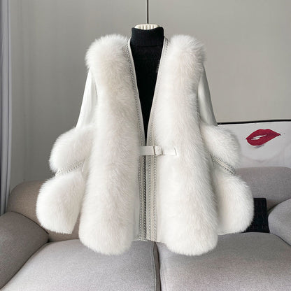 Warm Mid-length Fur Coat Be Up For Life