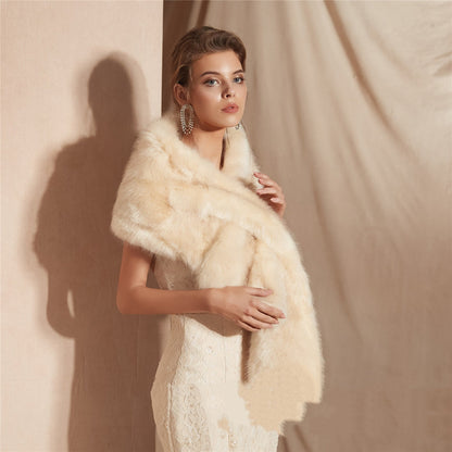 Winter Faux Soft Fur Shawl Be Up For Life