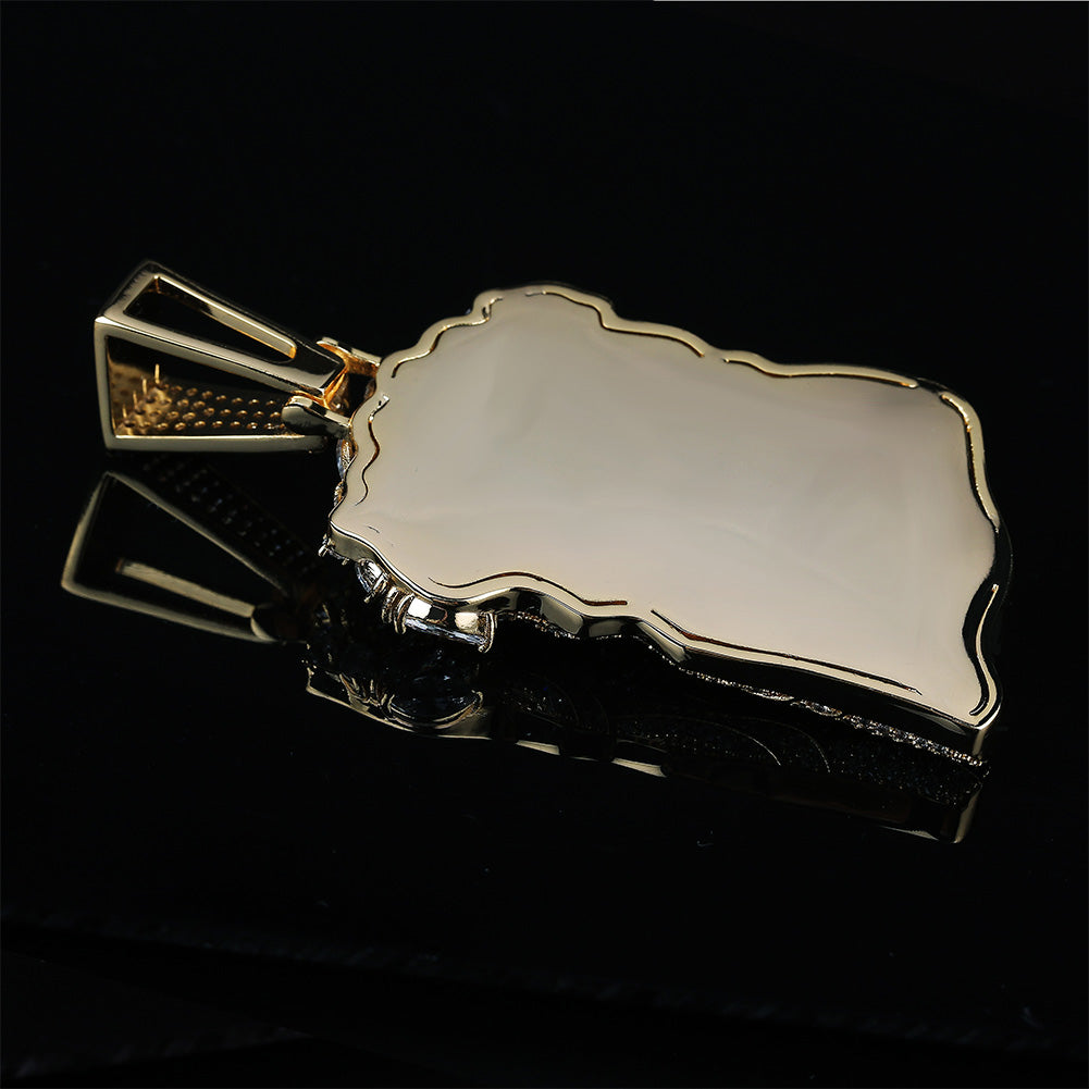 Jesus Peace Zircon Pendant