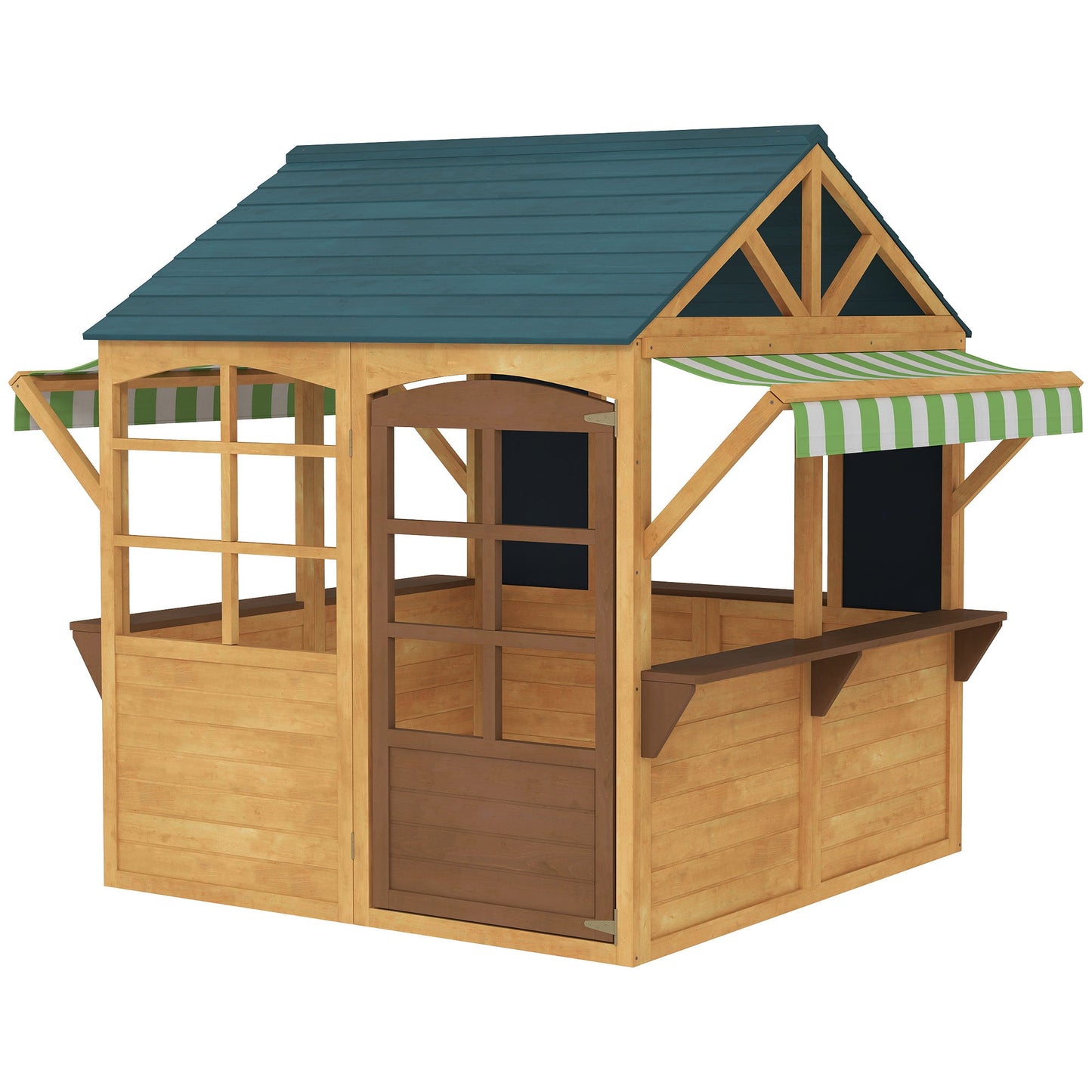 Wooden Outdoor Playhouse, For 3-8 Years BEUPFORLIFE.com