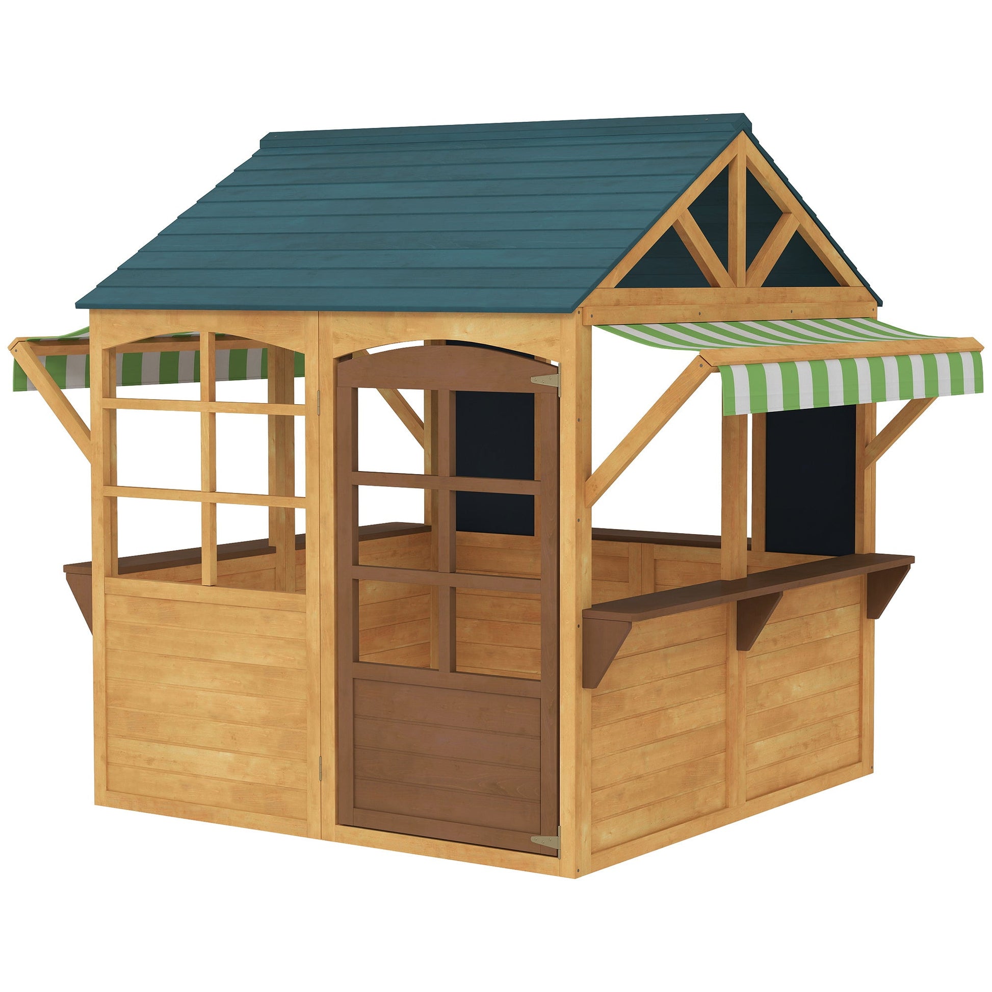 Wooden Outdoor Playhouse, For 3-8 Years BEUPFORLIFE.com