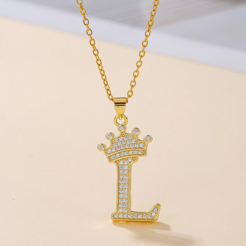 Uppercase Letter Necklace BEUPFORLIFE.com