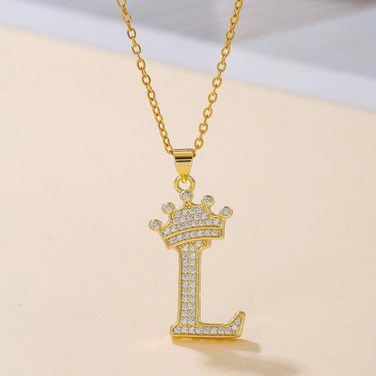 Uppercase Letter Necklace BEUPFORLIFE.com