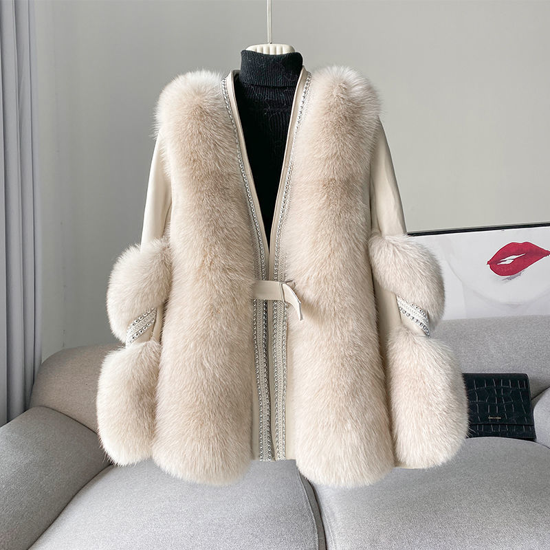 Warm Mid-length Fur Coat Be Up For Life