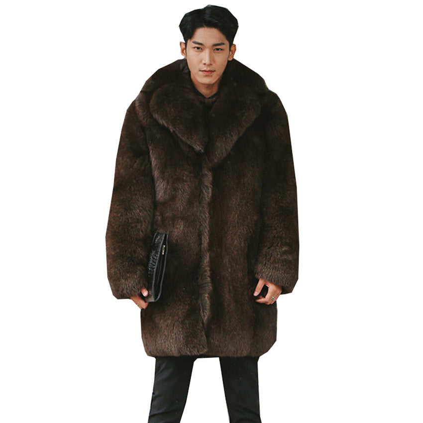 Men's Fur Trench Coat Be Up For Life