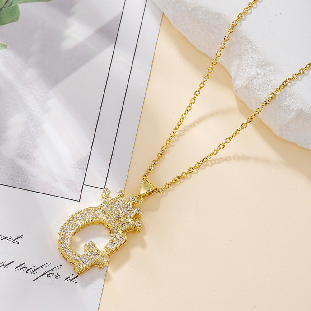 Uppercase Letter Necklace BEUPFORLIFE.com