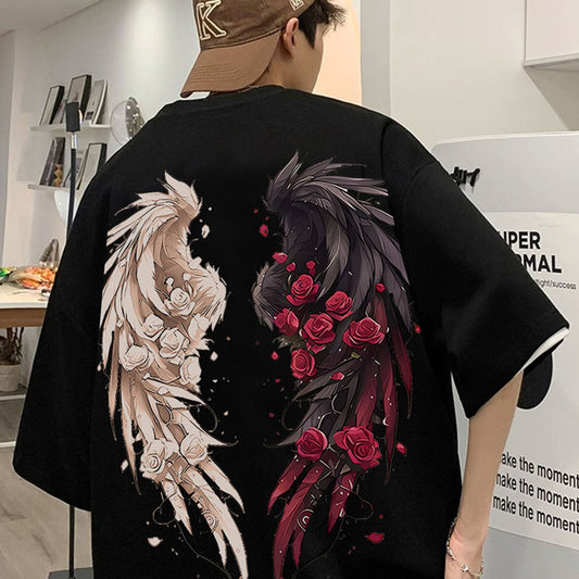Men's Wing Pattern T-shirt Be Up For Life