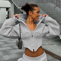Women's Short Zipper Hooded Cardigan Be Up For Life