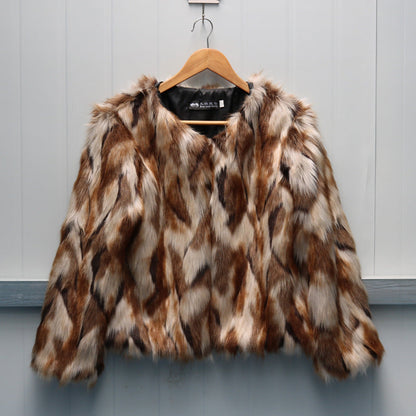 Slim-fitting New Faux Fur Coat Be Up For Life