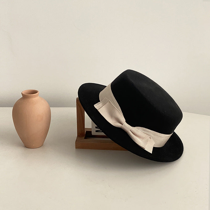 French Retro Flat-brimmed Cap Be Up For Life