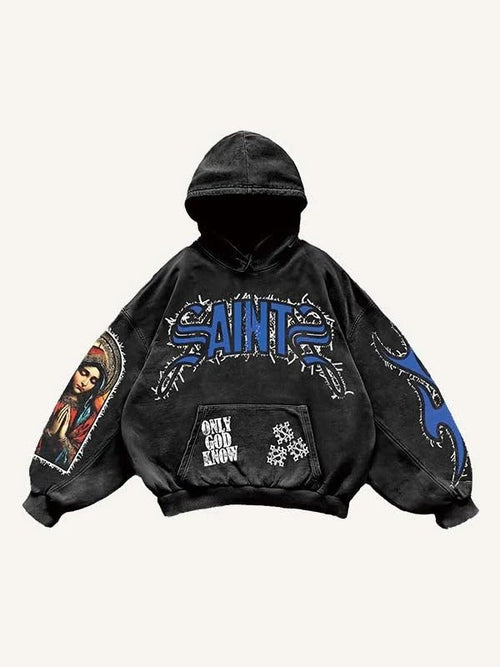 SaintS Pullover Printed Hoodie - BEUPFORLIFE.com