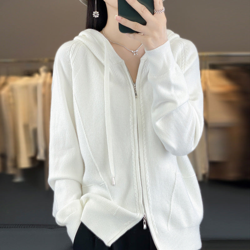 Hoodie Knitted Coat Be Up For Life