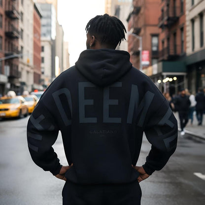 Word Printed Hoodie Be Up For Life