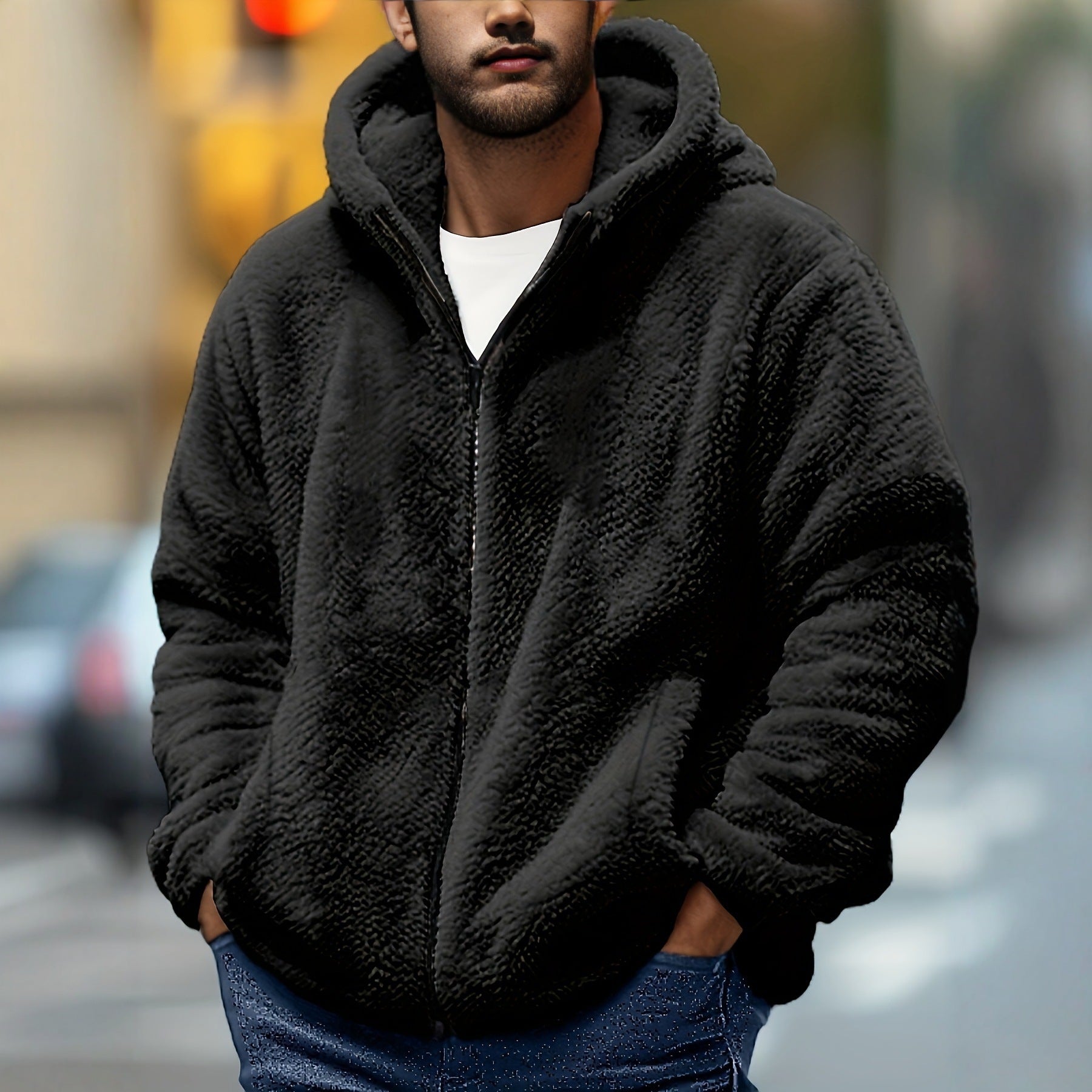 Fleece Lined Hooded Jacket BEUPFORLIFE.com