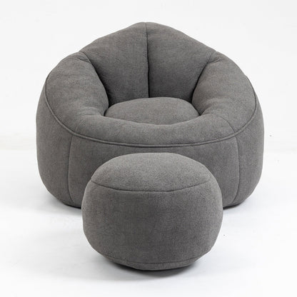 Bean Bag Sofa Chair with Padded Footrest BEUPFORLIFE.com