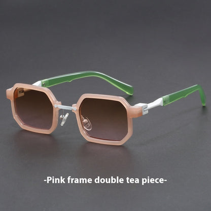 Retro Polygon Exquisite Sun Glasses