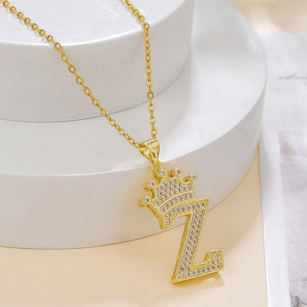 Uppercase Letter Necklace BEUPFORLIFE.com