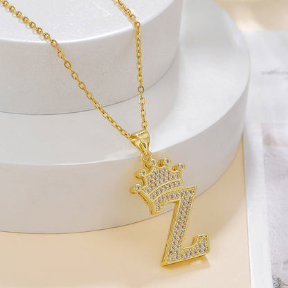 Uppercase Letter Necklace BEUPFORLIFE.com