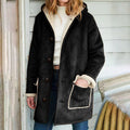 Retro Suede Hooded Coat Be Up For Life