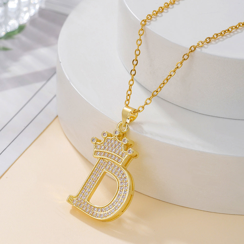 Uppercase Letter Necklace BEUPFORLIFE.com