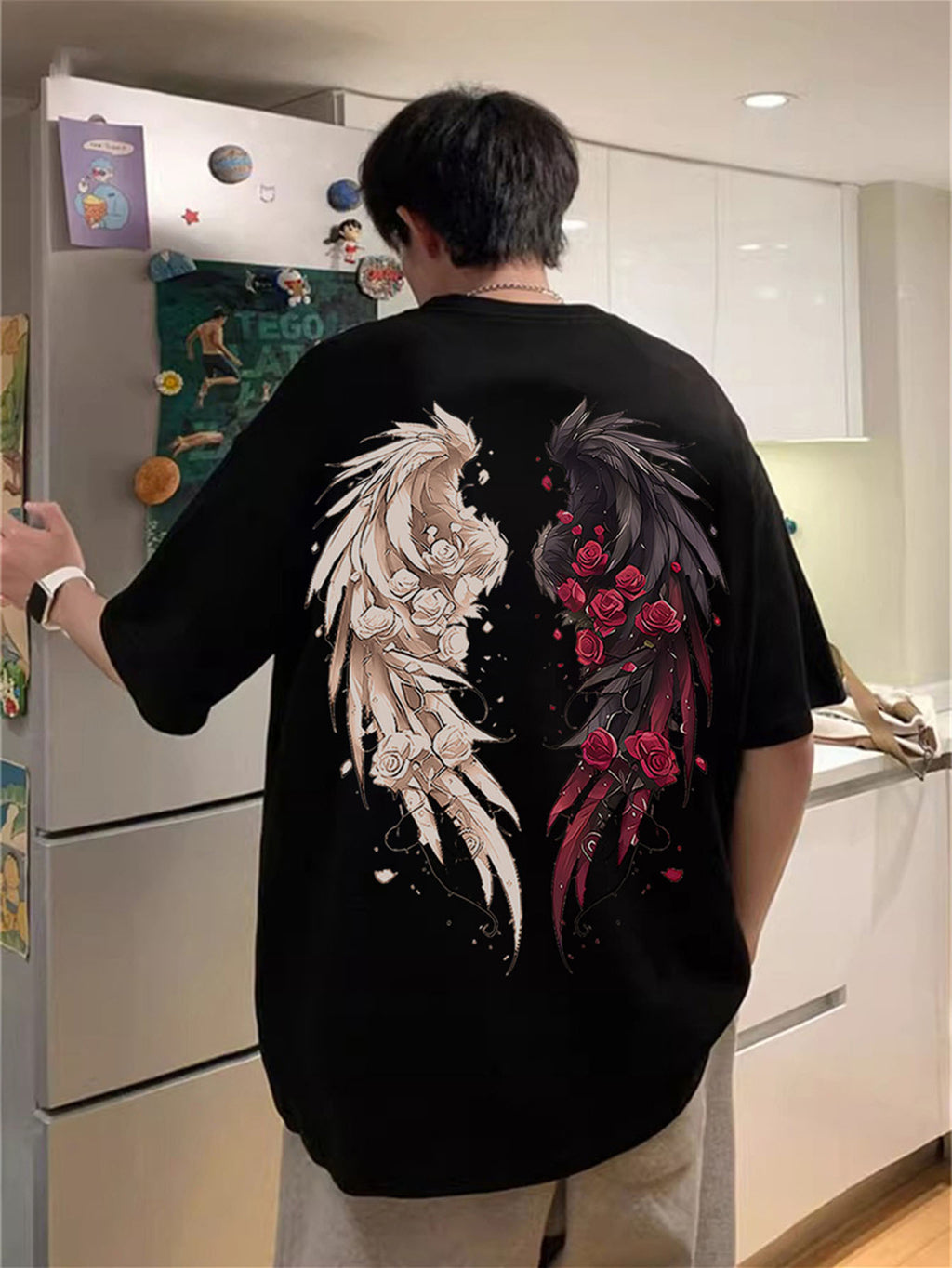 Men's Wing Pattern T-shirt Be Up For Life